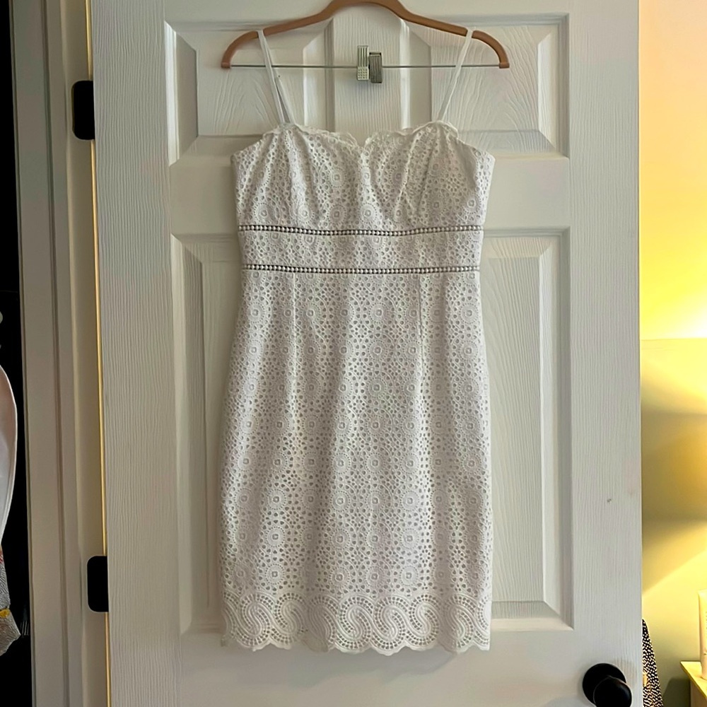 White, eyelet Lilly Pulitzer dress! Never worn!